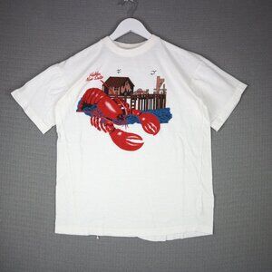 Halifax Nova Scotia Lobster 1990s Single Stitch Vintage Tee Mens XL